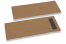 Bestecktasche Braun ohne Besteckschnitt + Dunkelgrau Papierserviette | Briefumschlaegebestellen.at
