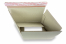 Speedbox aus Graspapier - Sie drücken beide Seiten nach innen um den Karton aufzurichten | Briefumschlaegebestellen.at