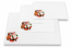 Grußkartenkuverts mit Weihnachtsmotiv - Weiß + Weihnachtsmann | Briefumschlaegebestellen.at