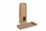 Blockbodenbeutel aus Kraftpapier Braun - 105 x 65 x 298 mm mit Fenster, 500 ml | Briefumschlaegebestellen.at