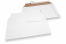 Versandtaschen aus Wellpappe Weiß - 245 x 345 mm | Briefumschlaegebestellen.at