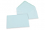Farbige Kuverts  für Glückwunschkarten - Hellblau, 114 x 162 mm | Briefumschlaegebestellen.at