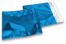 Blaue Metallic Folienkuverts - 165 x 165 mm | Briefumschlaegebestellen.at