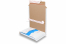 Buchverpackung - wickeln Sie die Verpackung um das Buch - Weiss | Briefumschlaegebestellen.at