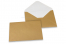 Farbige Kuverts  für Glückwunschkarten  - Gold, 114 x 162 mm | Briefumschlaegebestellen.at
