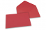 Farbige Kuverts  für Glückwunschkarten  - Rot, 162 x 229 mm | Briefumschlaegebestellen.at