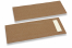 Bestecktasche Braun ohne Besteckschnitt + Weiß Papierserviette | Briefumschlaegebestellen.at