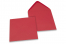 Farbige Kuverts  für Glückwunschkarten  - Rot, 155 x 155 mm | Briefumschlaegebestellen.at