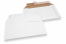 Versandtaschen aus Wellpappe Weiß - 190 x 275 mm | Briefumschlaegebestellen.at