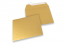Farbige Kuverts Papier - Gold metallic, 160 x 160 mm | Briefumschlaegebestellen.at