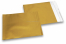  Goldene Folienkuverts matt metallic farbig - 165 x 165 mm | Briefumschlaegebestellen.at