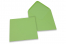 Farbige Kuverts  für Glückwunschkarten - Hellgrün, 155 x 155 mm | Briefumschlaegebestellen.at