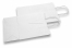 Tragetaschen aus Papier mit gedrehten Papierkordeln - weiß, 220 x 100 x 310 mm, 90 Gramm | Briefumschlaegebestellen.at