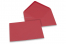 Farbige Kuverts  für Glückwunschkarten - Rot, 125 x 175 mm | Briefumschlaegebestellen.at