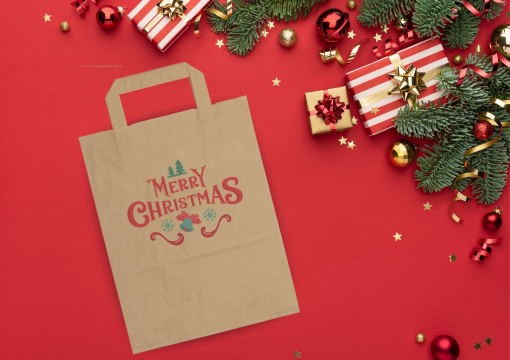 Tragetaschen aus Papier mit Flachhenkel | Briefumschlaegebestellen.at