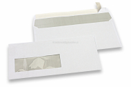 Laserdrucker Kuverts, 110 x 220 mm (DL), Fenster links 40 x 110 mm, Fensterposition 15 mm von links und 20 mm von unten | Briefumschlaegebestellen.at