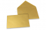 Farbige Kuverts für Glückwunschkarten - Gold metallic, 114 x 162 mm | Briefumschlaegebestellen.at