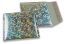 Luftpolstertaschen metallic umweltfreundlich - Silber Holographisch 165 x 165 mm | Briefumschlaegebestellen.at