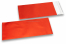 Rote Folienkuverts matt metallic farbig - 110 x 220 mm | Briefumschlaegebestellen.at