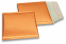 Luftpolstertaschen metallic umweltfreundlich - Orange 165 x 165 mm | Briefumschlaegebestellen.at
