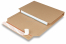 Buchverpackung - Verschließen Sie die Verpackung mit dem Klebestreifen - Braun | Briefumschlaegebestellen.at