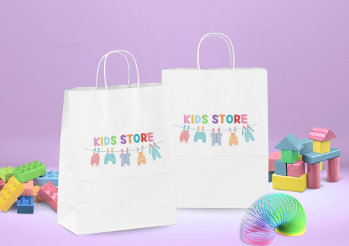  Tragetaschen aus Papier mit Kordelhenkel | Briefumschlaegebestellen.at