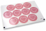 Liebe-Verschlusssiegel - rosa mit weißem Herz mit Blättern | Briefumschlaegebestellen.at