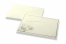 Kuverts für Trauerkarten - creme + weiße Tulpe | Briefumschlaegebestellen.at