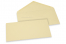 Farbige Kuverts für Glückwunschkarten - Camel, 110 x 220 mm | Briefumschlaegebestellen.at