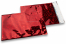 Rote Holografische Metallic Folienkuverts - 162 x 229 mm | Briefumschlaegebestellen.at