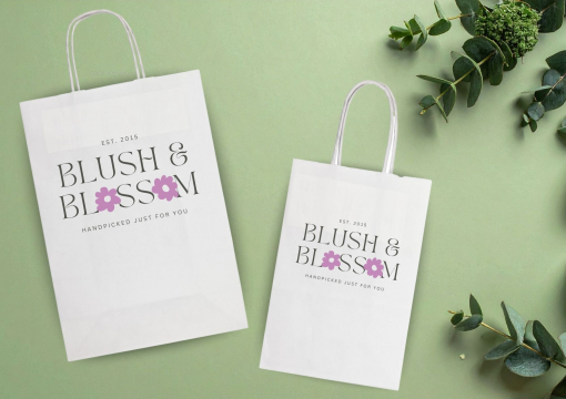  Tragetaschen aus Papier mit Kordelhenkel | Briefumschlaegebestellen.at