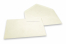 Kuverts aus Büttenpapier - gummierte Spitzklappe, ohne Innenfutter | Briefumschlaegebestellen.at