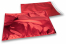 Rote Metallic Folienkuverts - 229 x 324 mm | Briefumschlaegebestellen.at
