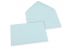 Farbige Kuverts für Glückwunschkarten - Hellblau, 125 x 175 mm | Briefumschlaegebestellen.at