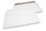 Versandtaschen aus Wellpappe Weiß - 320 x 485 mm | Briefumschlaegebestellen.at