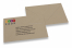 Recycelte Kuverts braun: Beispiel mit Logo und Adressierung | Briefumschlaegebestellen.at