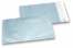 Eisblaue Folienkuverts matt metallic farbig - 114 x 162 mm | Briefumschlaegebestellen.at