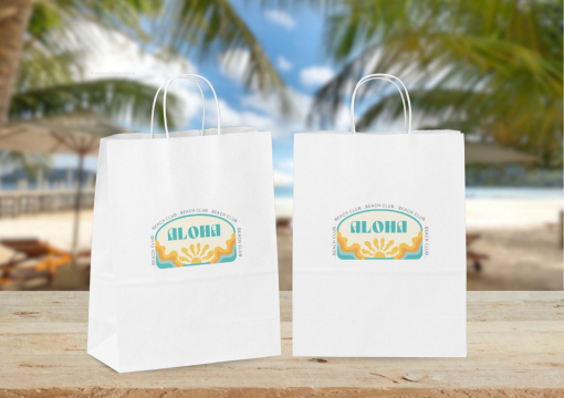  Tragetaschen aus Papier mit Kordelhenkel | Briefumschlaegebestellen.at