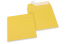Farbige Kuverts Papier - Sonnenblumengelb, 160 x 160 mm | Briefumschlaegebestellen.at
