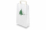 Weihnachtstragetaschen aus Papier Weiß -  Weihnachtsbaum Grün | Briefumschlaegebestellen.at