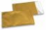 Goldene Folienkuverts matt metallic farbig - 114 x 162 mm | Briefumschlaegebestellen.at