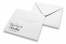 Kuverts für Hochzeitskarten - Weiss + reserva la fecha | Briefumschlaegebestellen.at