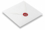Lacksiegel - Rose auf Kuvert | Briefumschlaegebestellen.at