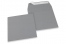 Farbige Kuverts Papier- Grau, 160 x 160 mm | Briefumschlaegebestellen.at