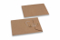 Kartonverpackung mit Kordelverschluss - 114 x 162 mm, braun | Briefumschlaegebestellen.at