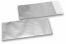 Silberne Folienkuverts matt metallic farbig - 110 x 220 mm | Briefumschlaegebestellen.at