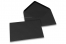 Farbige Kuverts  für Glückwunschkarten - Schwarz, 125 x 175 mm | Briefumschlaegebestellen.at