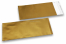 Goldene Folienkuverts matt metallic farbig - 110 x 220 mm | Briefumschlaegebestellen.at