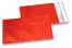 Rote Folienkuverts matt metallic farbig - 114 x 162 mm | Briefumschlaegebestellen.at