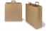 Tragetaschen aus Papier mit flachen Trageriemen - braun, 450 x 170 x 480 mm | Briefumschlaegebestellen.at